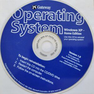 Vintage CD - Microsoft Windows XP Home Edition for Gateway